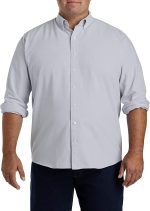 DXL Big & Tall Essentials Men's Oxford Sport Shirt | Long-Sleeve Button Down Shirt - Image 4